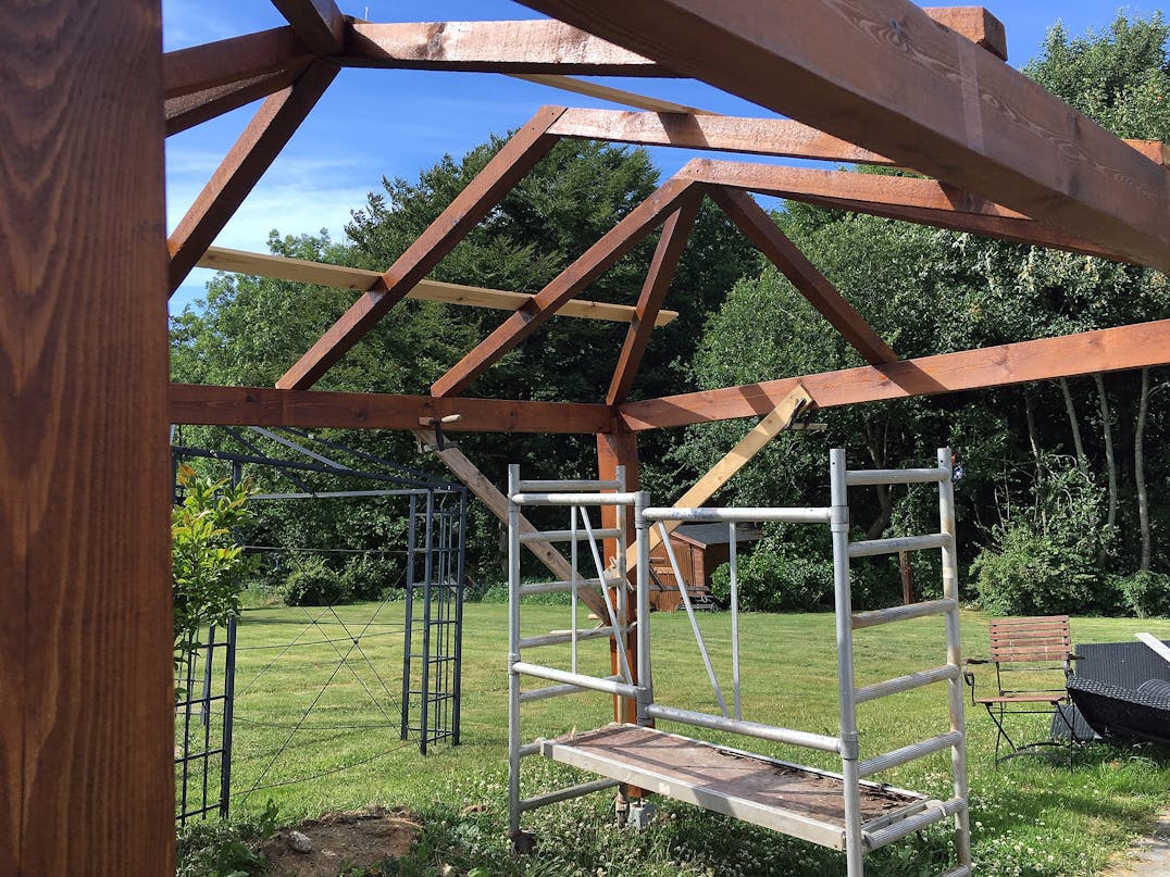 Havepavillon med tapsamlinger Havepavillon med tapsamlinger